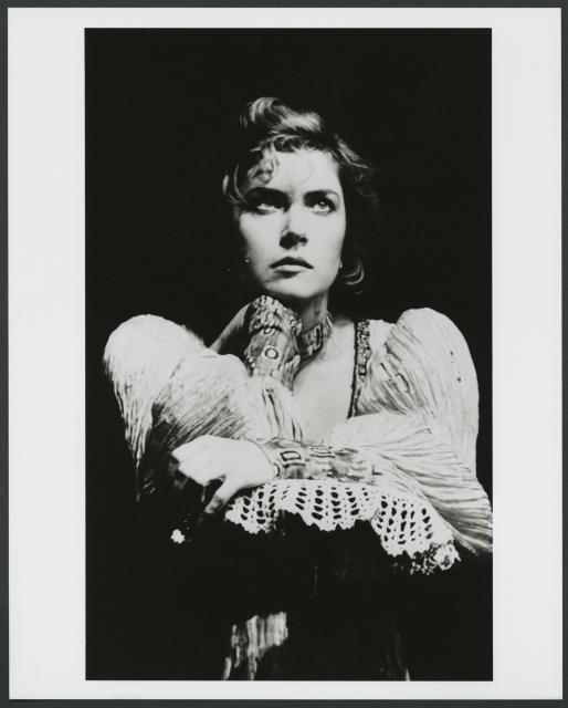 [Polina Medvedeva as Irina in the Moscow Art Theatre production of "Three Sisters" during BAM Spring Series, 1998]