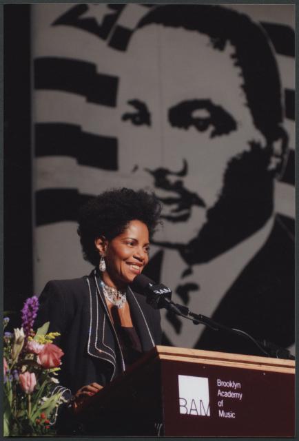 [Melba Moore as Keynote Speaker during the event "Dr. Martin Luther King, Jr. Day" at the Brooklyn Academy of Music, 2005]