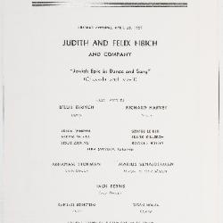 Judith Berg And Felix Fibich And Company