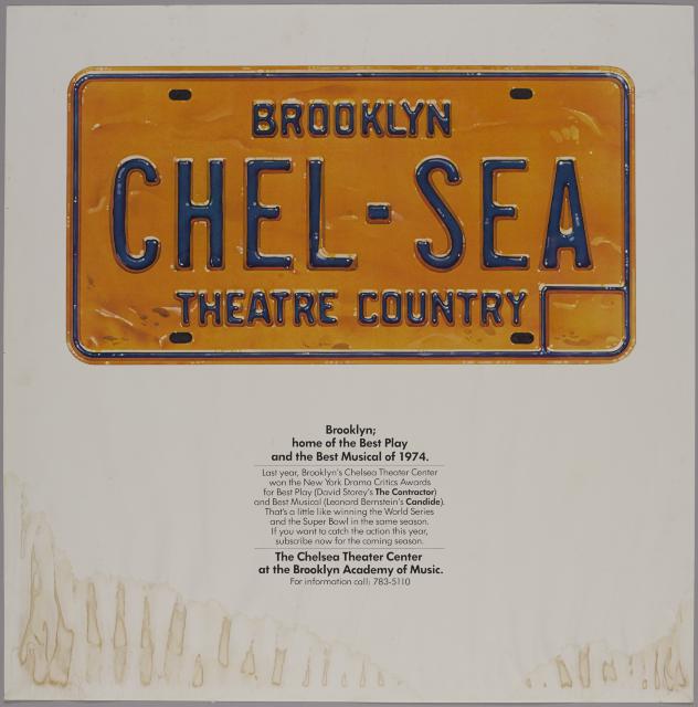 [Poster for the Chelsea Theater productions during BAM Spring Series and BAM Fall Series, 1975]