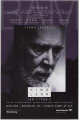 [Poster featuring Frank Langella for the Chichester Festival Theatre production “King Lear” during BAM Spring Series, 2014]
