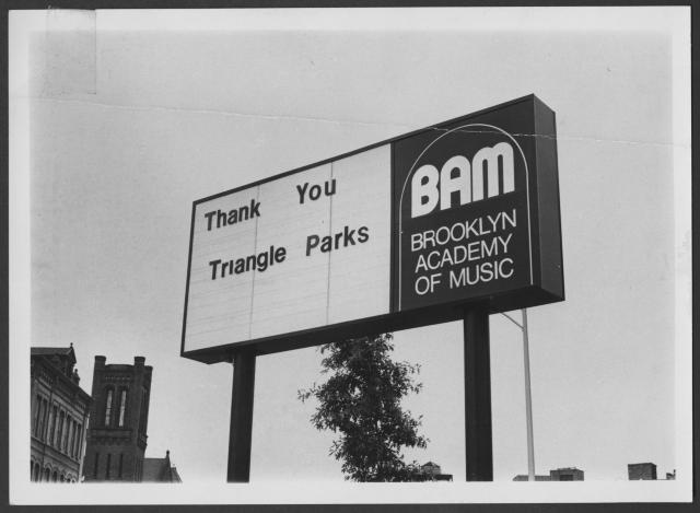 [Brooklyn Academy of Music exterior, circa 1975]
