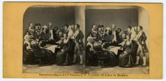 [Stereogram of the Brooklyn and Long Island Sanitary Fair at the Brooklyn Academy of Music on Montague Street, 1864]