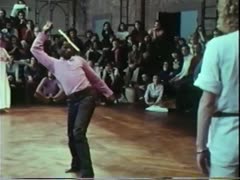 [Excerpt of men dancing with sticks during the Empty Space Workshop at BAM, 1973]