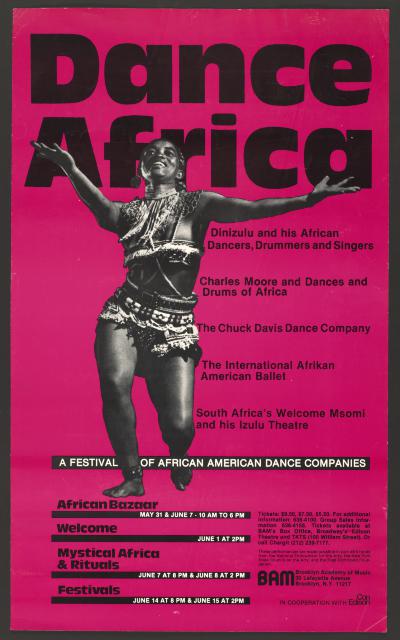 [Poster for "DanceAfrica: A Festival of African American Dance Companies" during BAM Spring Series, 1980]
