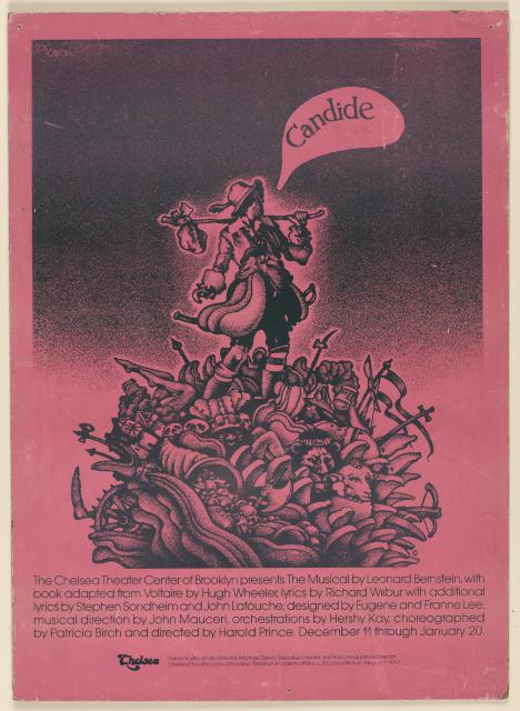[Poster for the Chelsea Theater Center production "Candide" During BAM Fall Series, 1973]