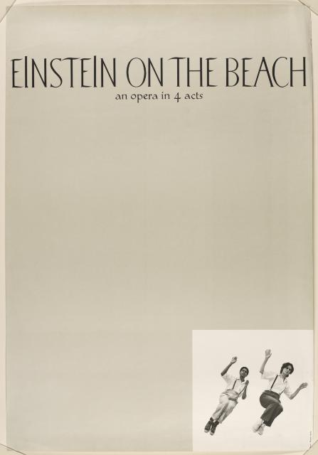 [Poster with Sheryl Sutton and Lucinda Childs for "Einstein on the Beach" during BAM Next Wave Festival, 1984]