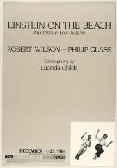 [Poster with Sheryl Sutton and Lucinda Childs for "Einstein on the Beach" during BAM Next Wave Festival, 1984]