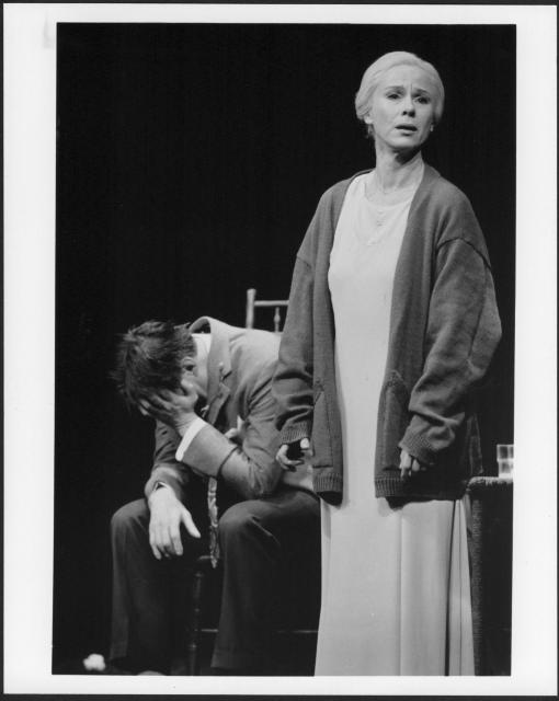 [Peter Stormare and Bibi Andersson in the Royal Dramatic Theatre of Sweden/Ingmar Bergman production of "Long Day's Journey Into Night" during BAM Spring Series, 1991]