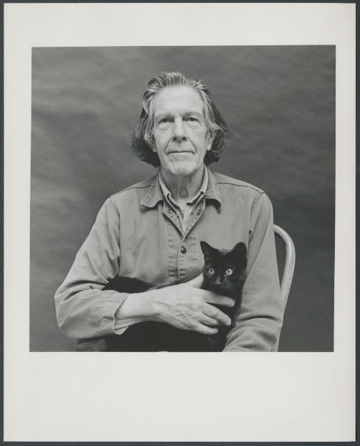 [Portrait of John Cage, 1985]