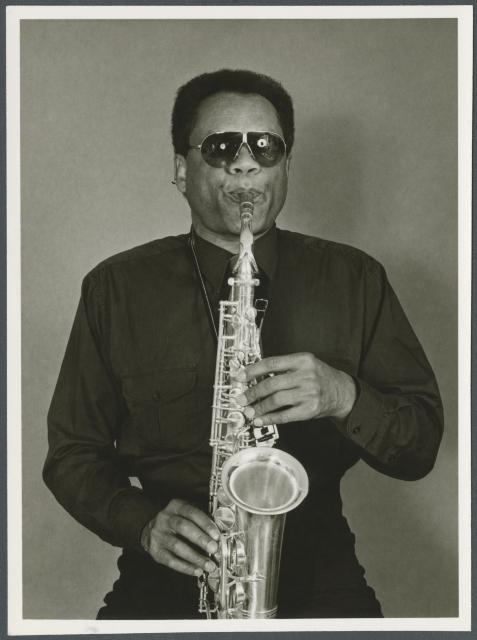 [Portrait of Julius Hemphill member of World Saxophone Quartet, 1985]