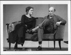 [Pernilla Östergren and Ingmar Bergman in the Royal Dramatic Theatre of Sweden/Ingmar Bergman production of "A Doll's House" during BAM Spring Series, 1991]