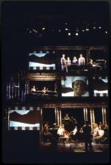 [Steve Reich Ensemble in the Steve Reich/Beryl Korot production "The Cave" during BAM Next Wave Festival, 1993]
