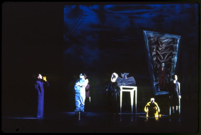 [Scene from the Thalia Theater production "The Black Rider" during BAM Next Wave Festival, 1993]