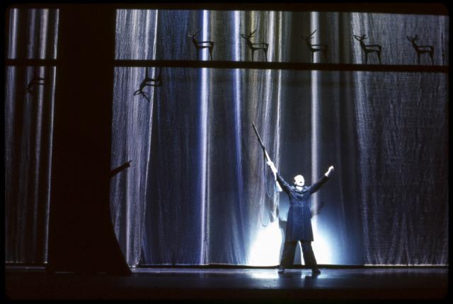 [Scene from the Thalia Theater production "The Black Rider" during BAM Next Wave Festival, 1993]