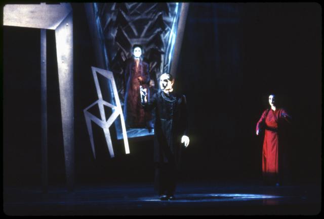 [Scene from the Thalia Theater production "The Black Rider" during BAM Next Wave Festival, 1993]