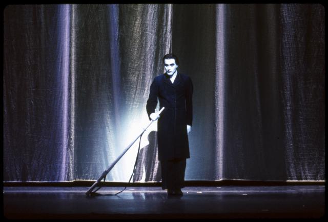 [Stefan Kurt as Wilhelm in the Thalia Theater production "The Black Rider" during BAM Next Wave Festival, 1993]