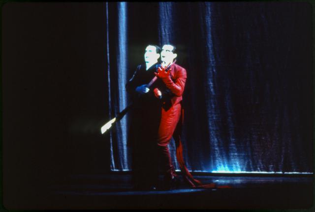 [Scene from the Thalia Theater production "The Black Rider" during BAM Next Wave Festival, 1993]