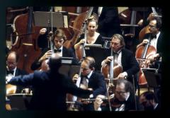 [Scene from the Brooklyn Philharmonic Orchestra production "The European Mystics" during BAM Next Wave Festival, 1993]