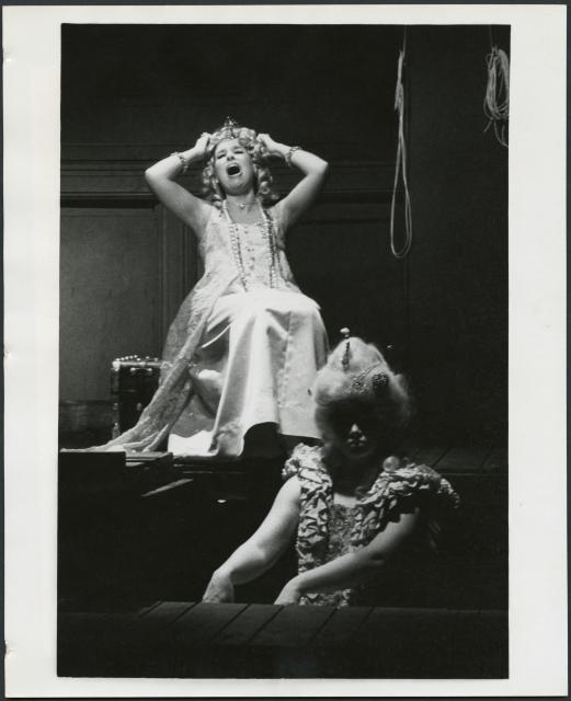 [Maureen Brennan as Cunegonde in the Chelsea Theater Center production of "Candide" during BAM Fall Series, 1973]