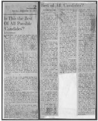 [Chelsea Theater Center production of "Candide," BAM Fall Series 1973 and Broadway 1974]