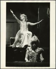 [Maureen Brennan as Cunegonde in the Chelsea Theater Center production of "Candide" during BAM Fall Series, 1973]