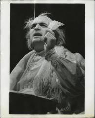 [Lewis J. Stadlen as Voltaire in the Chelsea Theater Center production of "Candide" during BAM Fall Series, 1973] 