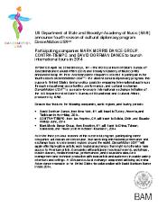 US Department of State and BAM announce fourth season of cultural diplomacy program DanceMotion USA, 2014