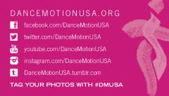 [Social Media Card for DanceMotion USA℠ Season 4 Residency, David Dorfman Dance, 2014]
