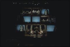 [Steve Reich Ensemble in the Steve Reich/Beryl Korot production "The Cave" during BAM Next Wave Festival, 1993]