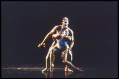 [Scene from "DanceAfrica 1998: African Roots in American Soil: Male Rites of Passage" during BAM Spring Series, 1998]
