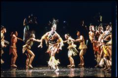 [Scene from "DanceAfrica 1998: African Roots in American Soil: Male Rites of Passage" during BAM Spring Series, 1998]