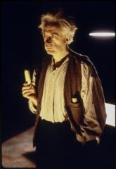 [Edward Petherbridge as Krapp in the Royal Shakespeare Company production "Krapp's Last Tape" during BAM Spring Series, 1998]