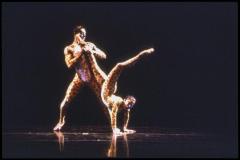 [Scene from "DanceAfrica 1998: African Roots in American Soil: Male Rites of Passage" during BAM Spring Series, 1998]