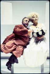[Scene from the La Societa dell'Opera Buffa and il Teatro Franco Parenti di Milano production of "Falstaff or The Three Pranks" during BAM Spring Series, 1998]