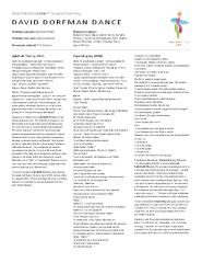 [Program for DanceMotion USA℠ Season 4 Residency, David Dorfman Dance, in Tajik, 2014]