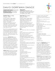 [Program for DanceMotion USA℠ Season 4 Residency, David Dorfman Dance, in Armenian, 2014]