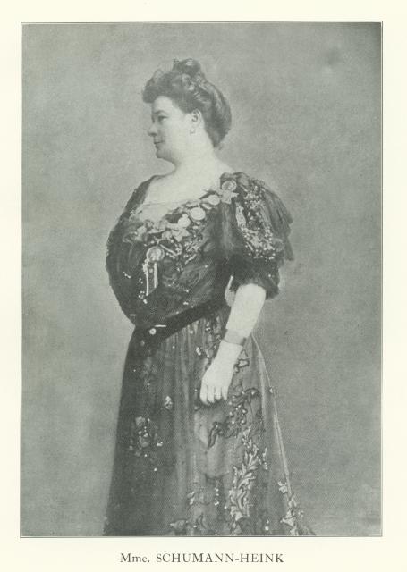 [Detail from Brooklyn Institute of Arts and Sciences Bulletin depicting Ernestine Schumann-Heink, 1909]