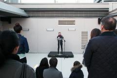 [Hallie Franks in "A Look at the Stars: A Celestial Odyssey" during BAM Education and Humanities event, Spring 2015]