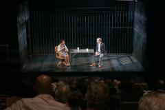 [Pumla Gobodo-Madikizela and Bryan Doerries in the BAM Gathering: A Human Being Died That Night during BAM Education and Humanities event, Spring 2015] 