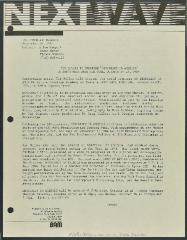 Tim Miller to Premiere "Democracy in America" in BAM's Next Wave Festival, 1983