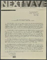 "The Desert Music" by Steve Reich Co-Commissioned by BAM and West German Radio, Cologne, 1984