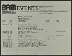 December Listings, 1984