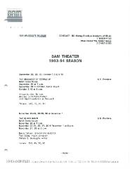 BAM Theater Performance Schedule, 1993-1994