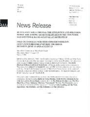 BAM's R&B Festival at Metrotech and Concerts in the Parks, 1998