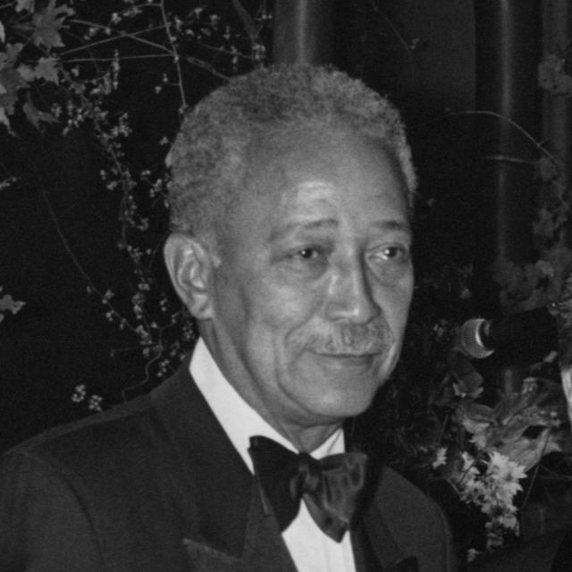 [NYC Mayor David Dinkins at the Brooklyn Academy of Music, 1990] 