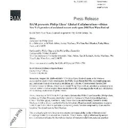 Philip Glass Ensemble