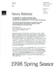 BAM and BPO Present "The Damnation of Faust," 1998