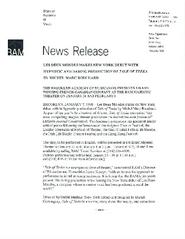 NY Debut of Les Deux Mondes with "Tale of Teeka" at BAM, 1998