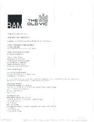 Bridge Project Presents "Cherry Orchard" and "The Winters Tale" During BAM Spring, 2009